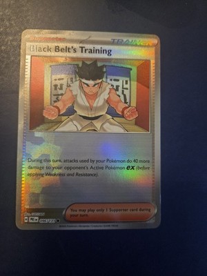 Prismatic Evolutions ERROR - Missing Half Texture: Black Belt's Training 096/131