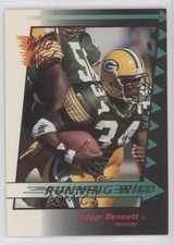 1992 Wild Card Running Wild Gold Edgar Bennett #5 Rookie RC. rookie card picture