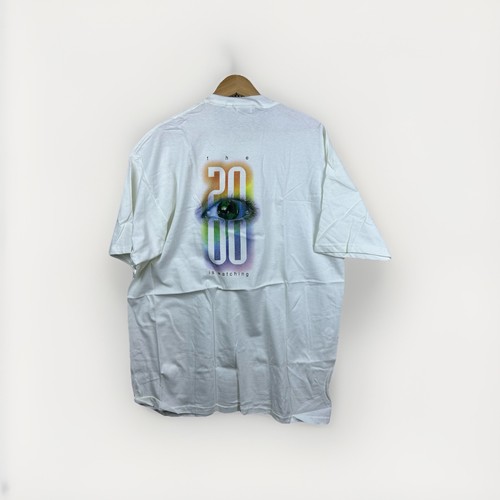Vintage Y2K Jostens Class 2000 Shirt Mens XL White The World Is Watching Eye