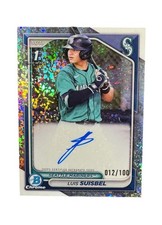 2024 Bowman Chrome Luis Suisbel 1st Auto Mini Diamond /100 Seattle Mariners