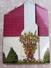 Marx Tin Dollhouse Mid Century Vintage Toy House Exterior Wall / Living Room