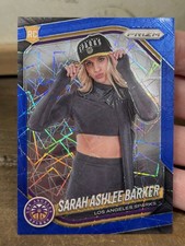 2025 WNBA Panini Prizm BLUE VELOCITY Sarah Ashlee Barker Variation Sparks #142