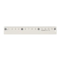 FüR Straight Ruler 6 Zoll (15Cm) Metrisches Lineal Mit Loch Weiß