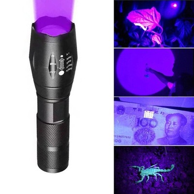 UV Flashlight Black Light Super Bright 120000lm Torch Ultra Violet Lamp LED~=/