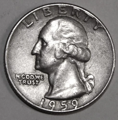 1959-P Washington Quarter - Extra Fine - #1910EA