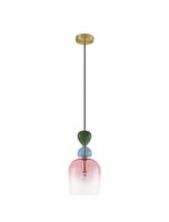 Nova Luce Murano Pendelleuchte Gold Multifarben HöHenverstellbar Dimmbar E14