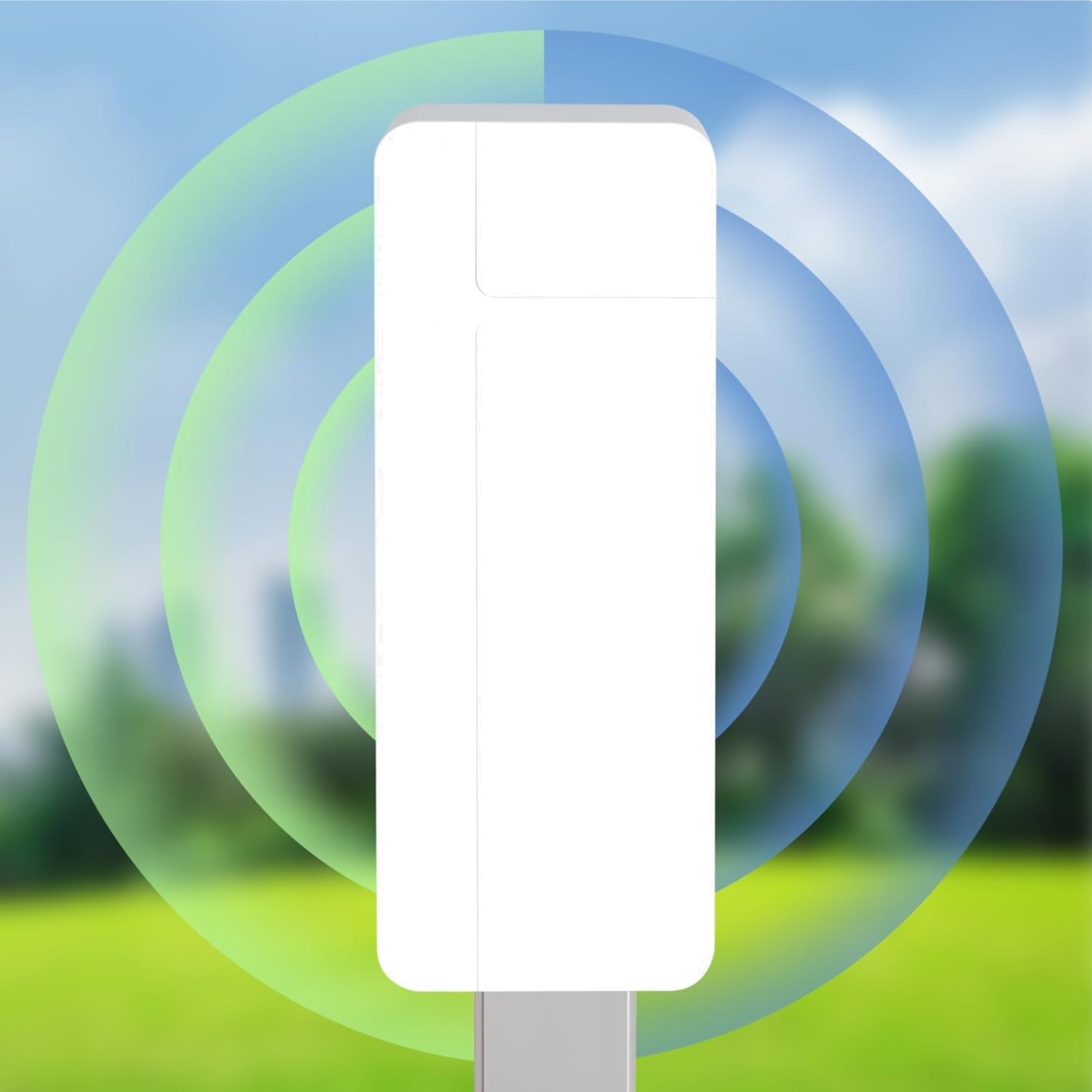 Répéteur WiFi extérieur 1200Mbit/s bi-bande étanche IP66 blanc pour jardin
