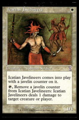 #ad MTG Fallen Empires # Icatian Javelineers Kirschner Lightly played $1.74