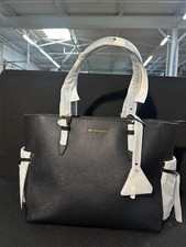 NWT - Michael Kors Gilly Large Jet Set Drawstring Black Staffiano Leather Bag