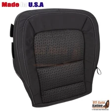 2015 2016 2017 2018 GMC Canyon Front Driver Bottom Cloth Seat Cover Jet Black