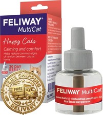 FELIWAY MultiCat Cat Calming Diffuser Refill 1 Pack, 30 Day Supply Helps Re