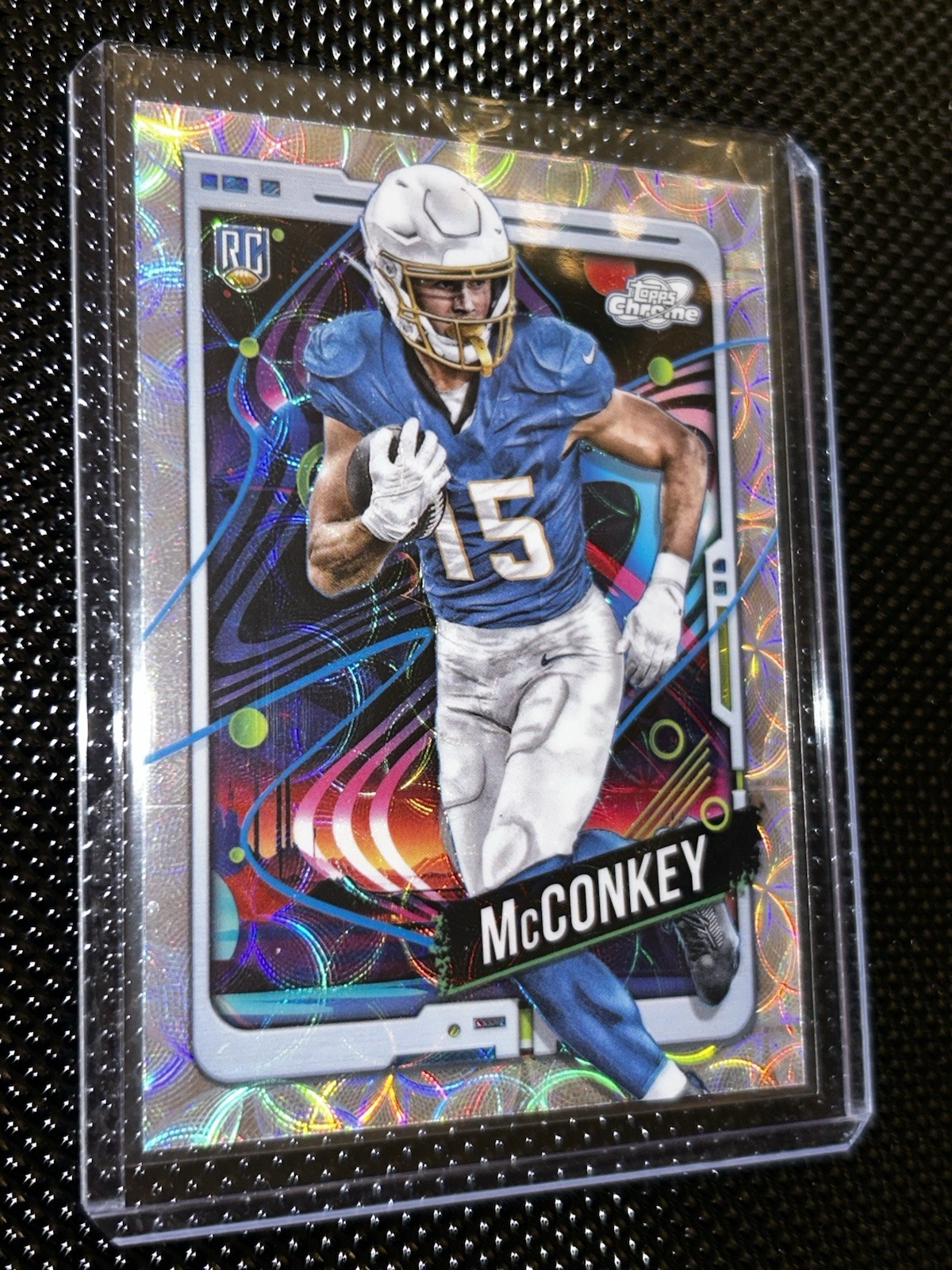 2024 Topps Cosmic Chrome - Rookies Ladd McConkey #152 Nucleus Refractor (RC)