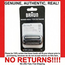 Braun Series 7 74S Electric Shaver Replacement Head Blade Cutter Silver Fits S7