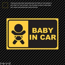 Baby In Car Sticker Die Cut Decal Jdm Infant