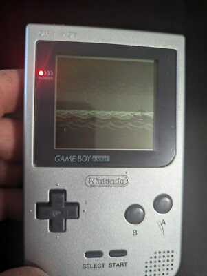Gameboy Pocket Silver Tested And Working