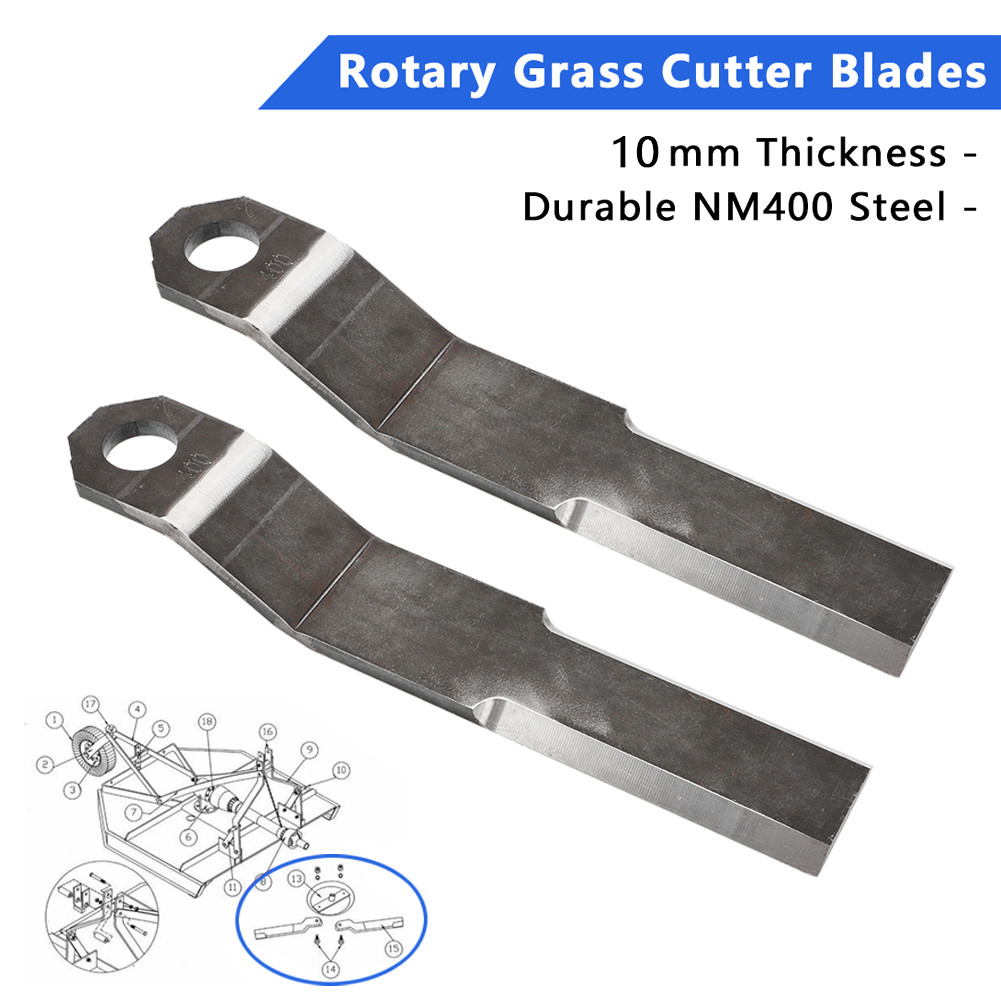 US For Mower King Skidsteer Brush Hog Cutter 10 mm Blades Heavy Duty AR400 Steel