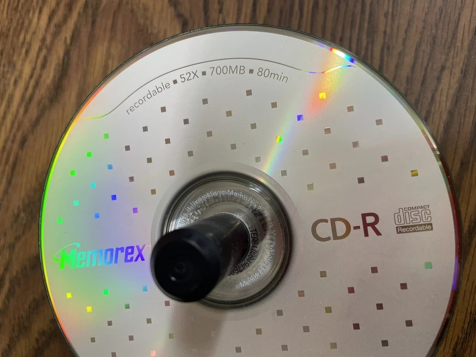 Memorex CD-R 700MB Blank CD 80min 52x 80 min open cake box 37 unused - Image 3 of 3