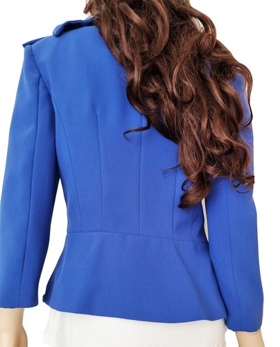 Royalblau Schößchen Blazer Elisabetta Franchi, Gr.: 48 - Bild 6 von 7