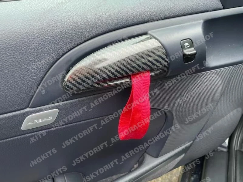 For Porsche 987 Cayman/ Boxster/ 997 Carrera GT3  Carbon Fiber Door Pulls Handle - Image 2 of 4