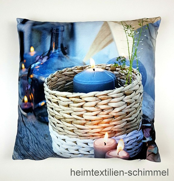 Led Dekokissen Leuchtkissen Kissen Sofakissen Kerze Couchkissen M. FüLlung 45X45-image