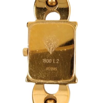 Vintage GUCCI 1800L Ladies Gold Watch Quartz working used From