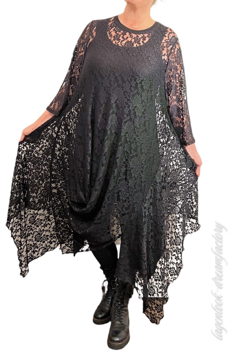Tunique Pull Lagenlook Myo - Col Carmen, Zipfel, Coupe A, Tailles 44 à 56, Neuf Avec étiquettes