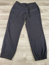 Nine West Women's Pants Black Size Medium Slash Pockets Drawstring Elastic Waist