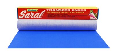 Wax Free Transfer Paper - Blue 12 inches x 12 foot Roll