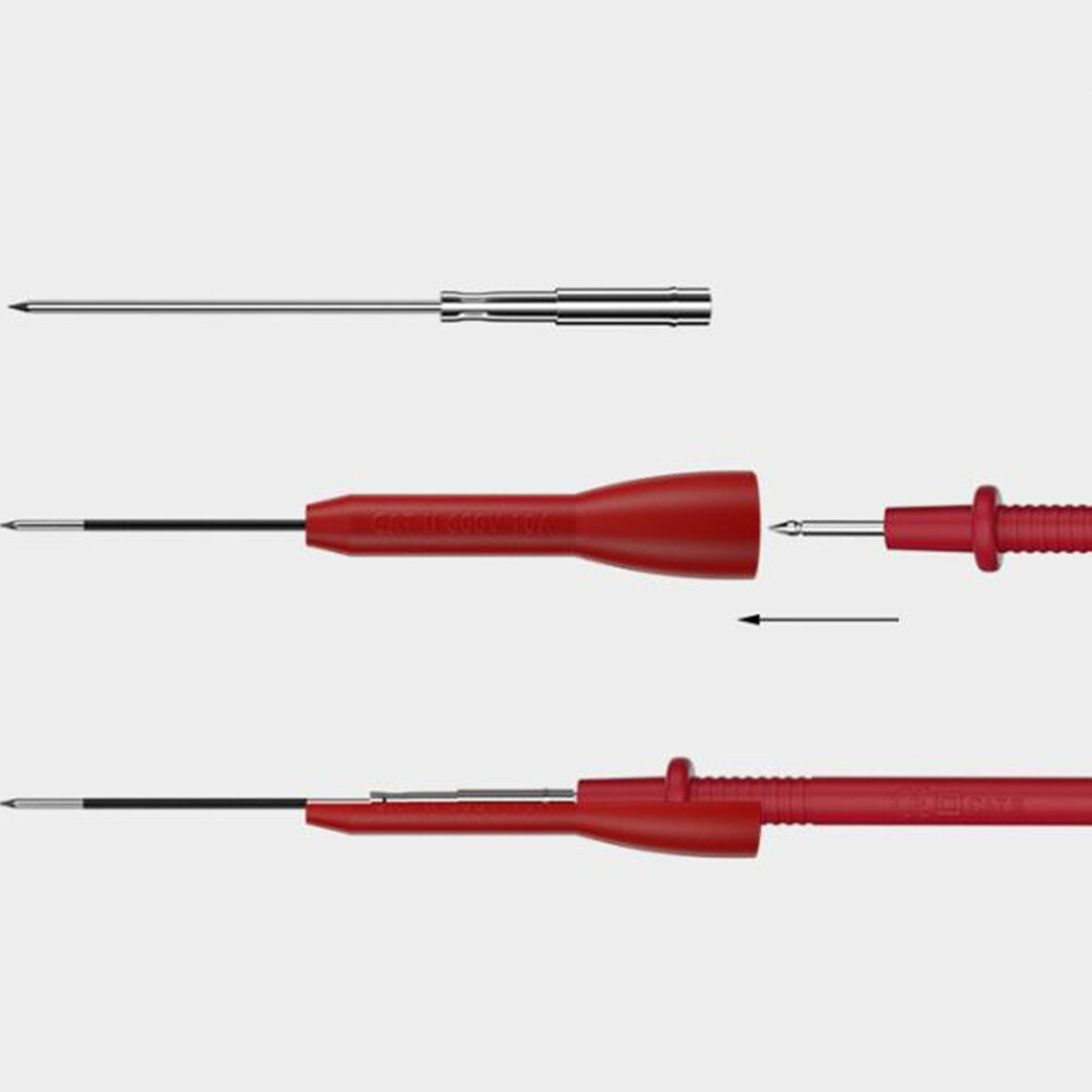 Multimeter-Prüfspitzen Zubehör 1 Mm 2 Stück Edelstahl PA66-Nylon Sonde