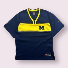 Vintage Michigan Wolverines Warm Up Basketball Jersey College 90s Nike Size M
