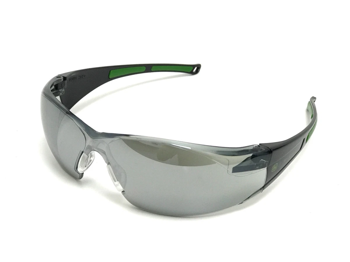 Genuine John Deere Mirrored Safety Sunglasses UV400 With Bag 