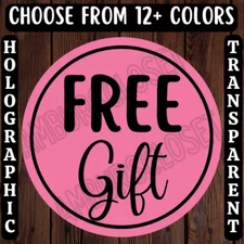 40 FREE GIFT STICKERS 2" LABELS SEALS THANK YOU SCRATCH RESISTANT Small Business