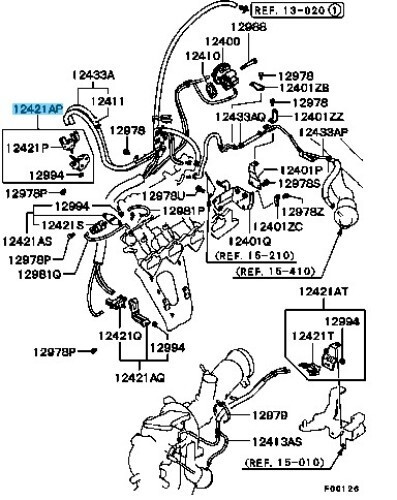 MITSUBISHI LANCER Evo9 CT9A 03-06 Genuine Emission Solenoid Valve