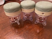 Baby Bullet Blender Replacement Cup Screw Top Date Dial Light Green Set of 3