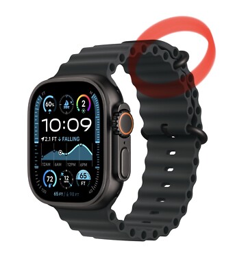 Apple Watch Ocean Band Black Replacement Buckle (49mm) - New *Buckle Only*