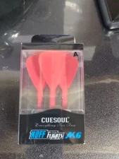 CUESOUL KOFF Flights AK6 Dart Stems W/ Foldable Flights Red 3 Pk Size A  #2