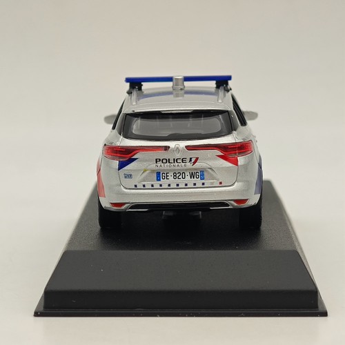 Norev 1/43 Renault Megane Estate 2022 "Police Nationale" Silver Diecast Model - Picture 7 of 7
