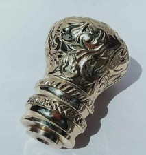 Antique Brass Embossed Shift Knob Handles Victorian Style Men And Women Gifts