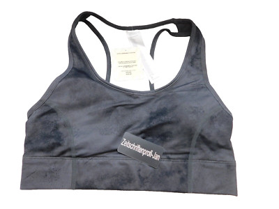 Fabletics Damen on the go medium Impact Sports Bra onyx smudge Gr.S
