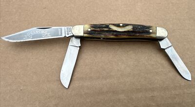 Boker CINCH 7474 ST Knife Solengen Germany 3 Blade Pocket Knife