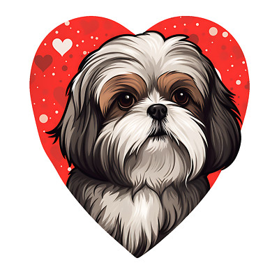 Shih Tzu Auto Aufkleber Hunde Sticker