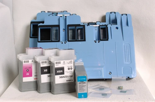 Canon MC-05 maintenance tank and 4 spare full chips for Canon IPF-510 and others - Picture 1 of 7