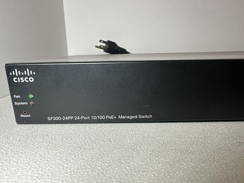 Cisco SF300-24PP 24-port Managed PoE Switch SF300-24PP-K9 V03 w/Cord - Picture 2 of 5