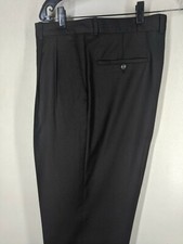 Principe Vintage Made In Italy Cashmere Wool Pleated Pants 36" X 29" Near Mint