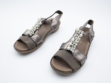 Ara Sandali Donna Col Tacco Alto Scarpa Bassa Calzatura Estiva Marrone Tg. 37 Eu