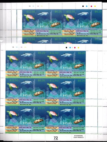 KD SAMOA 2015 - MNH - FISH, TURTLES - 10 SHEETS - 60 SETS