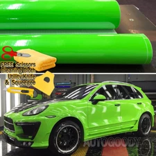 72" x 60" Super Gloss Green Vinyl Film Wrap Sticker Air Bubble Free 6ft x 5ft