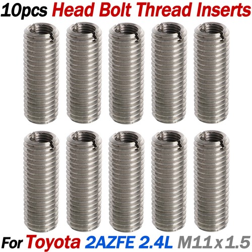 2002-2005 Toyota Solara 2AZFE 2.4L Head Bolt Thread Inserts M11x1.5 For ...