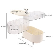 Hair Cable Storage Box Cord Holder Organizer Desk Hair Accessories Space Save