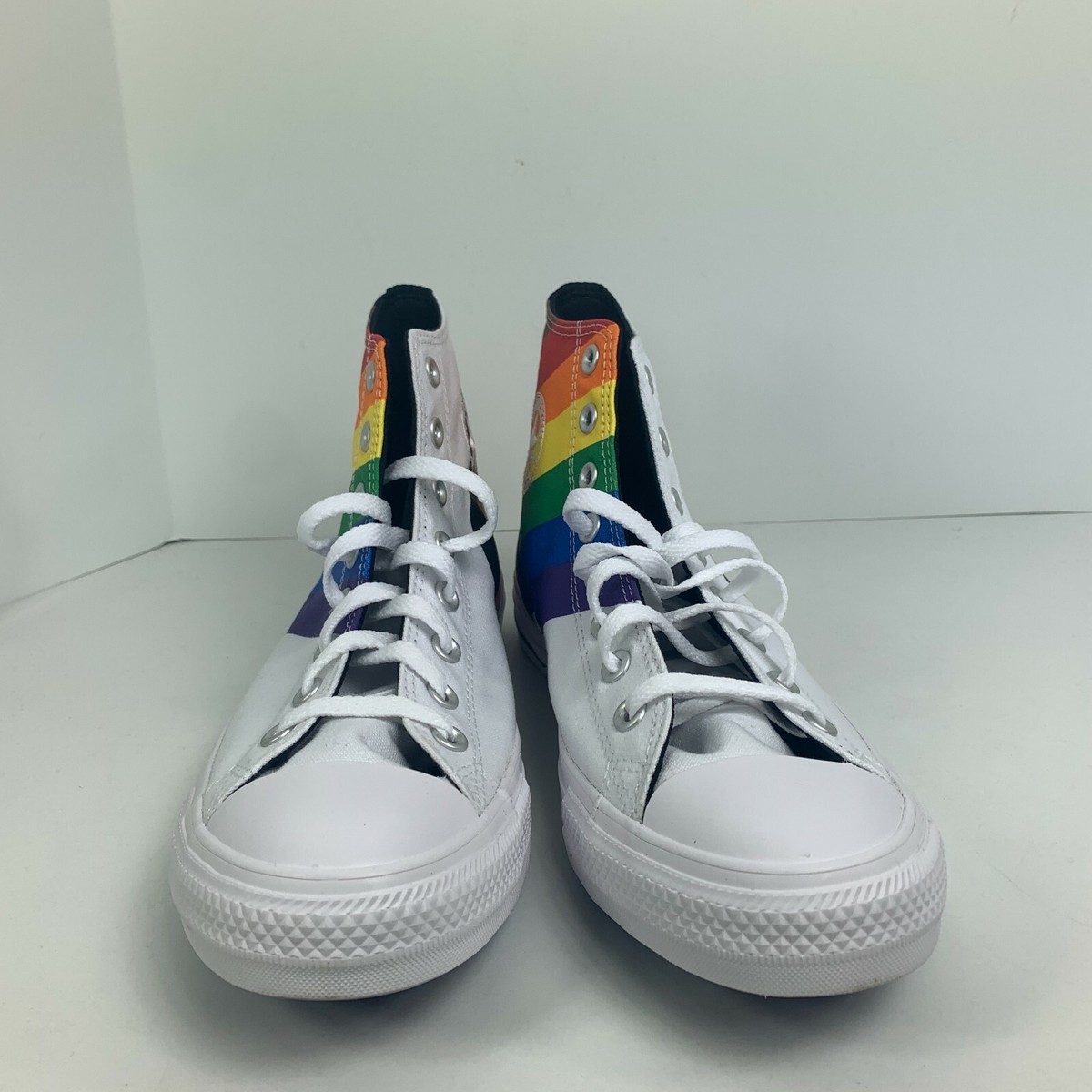 Size 10 Converse Chuck Taylor All Star High Pride White for